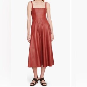 Perfection. Vince 100% leather dress. Size 10. EUC.